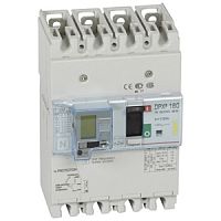 Автоматический выключатель DPX3 160 -  термомагн. расц. - с диф. защ. - 16 кА - 400 В~ - 4П - 100 А | код. 420035 |  Legrand 
